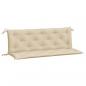 Preview: Gartenbank-Auflagen 2 Stk. Beige 150x50x7 cm Oxford-Gewebe