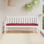 Preview: ARDEBO.de - Gartenbank-Auflage Weinrot 180x50x7 cm Oxford-Gewebe