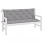 Preview: Gartenbank-Auflagen 2 Stk. Grau 150x50x7 cm Oxford-Gewebe