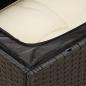 Preview: Gartensofa mit Kissen 2-Sitzer Schwarz Poly Rattan