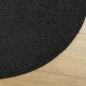 Preview: Shaggy-Teppich PAMPLONA Hochflor Modern Schwarz Ø 80 cm