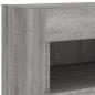 Preview: TV-Wandschrank mit LED-Leuchten Grau Sonoma 80x30x40 cm