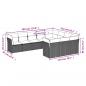 Preview: 10-tlg. Garten-Sofagarnitur mit Kissen Schwarz Poly Rattan