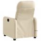 Preview: Massagesessel Elektrisch Creme Stoff