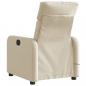 Preview: Massagesessel Elektrisch Creme Stoff