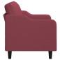 Preview: 2-Sitzer-Sofa Weinrot 140 cm Stoff