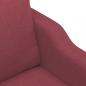 Preview: 2-Sitzer-Sofa Weinrot 140 cm Stoff