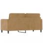 Preview: 2-Sitzer-Sofa Braun 140 cm Samt