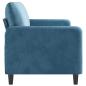 Preview: 3-Sitzer-Sofa Blau 180 cm Samt