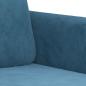 Preview: 3-Sitzer-Sofa Blau 180 cm Samt