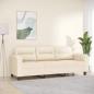 Preview: ARDEBO.de - 3-Sitzer-Sofa Beige 180 cm Mikrofasergewebe