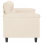 Preview: 3-Sitzer-Sofa Beige 180 cm Mikrofasergewebe