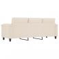 Preview: 3-Sitzer-Sofa Beige 180 cm Mikrofasergewebe