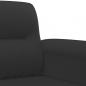 Preview: 2-Sitzer-Sofa Schwarz 140 cm Mikrofasergewebe