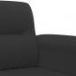 Preview: 3-Sitzer-Sofa Schwarz 180 cm Mikrofasergewebe