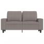 Preview: 2-Sitzer-Sofa Taupe 120 cm Stoff