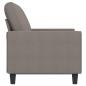 Preview: 2-Sitzer-Sofa Taupe 120 cm Stoff