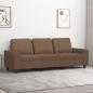 Preview: ARDEBO.de - 3-Sitzer-Sofa Braun 180 cm Stoff