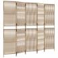 Preview: Paravent 5-tlg. Beige Poly Rattan