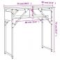 Preview: Konsolentisch mit Ablage Grau Sonoma 75x30x75cm Holzwerkstoff