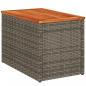 Preview: Garten-Beistelltische 2 Stk. Grau 55x34x37cm Poly Rattan Holz