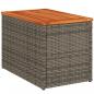 Preview: Garten-Beistelltische 2 Stk. Grau 55x34x37cm Poly Rattan Holz