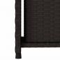 Preview: Gartenschrank Schwarz 50x55x115 cm Poly Rattan