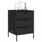 Preview: Gartenschrank Schwarz 55x59x80 cm Poly Rattan