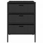 Preview: Gartenschrank Schwarz 55x59x80 cm Poly Rattan