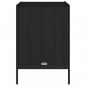 Preview: Gartenschrank Schwarz 55x59x80 cm Poly Rattan