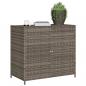 Preview: Gartenschrank Grau 83x45x76 cm Poly Rattan