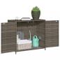 Preview: Gartenschrank Grau 83x45x76 cm Poly Rattan