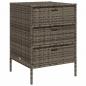 Preview: Gartenschrank Grau 55x59x80 cm Poly Rattan