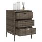 Preview: Gartenschrank Grau 55x59x80 cm Poly Rattan