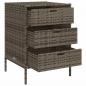 Preview: Gartenschrank Grau 55x59x80 cm Poly Rattan