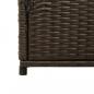 Preview: Gartenschrank Braun 105x55x113 cm Poly Rattan