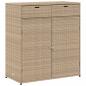 Preview: Gartenschrank Beige 105x55x113 cm Poly Rattan