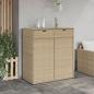 Preview: Gartenschrank Beige 105x55x113 cm Poly Rattan