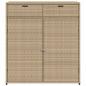 Preview: Gartenschrank Beige 105x55x113 cm Poly Rattan