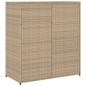 Preview: Gartenschrank Beige 105x55x113 cm Poly Rattan