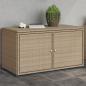 Preview: ARDEBO.de - Gartenschrank Beige 110x55x60,5 cm Poly Rattan