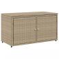 Preview: Gartenschrank Beige 110x55x60,5 cm Poly Rattan