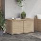 Preview: Gartenschrank Beige 110x55x60,5 cm Poly Rattan