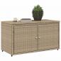 Preview: Gartenschrank Beige 110x55x60,5 cm Poly Rattan