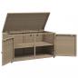 Preview: Gartenschrank Beige 110x55x60,5 cm Poly Rattan