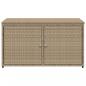 Preview: Gartenschrank Beige 110x55x60,5 cm Poly Rattan