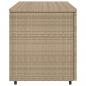 Preview: Gartenschrank Beige 110x55x60,5 cm Poly Rattan