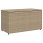 Preview: Gartenschrank Beige 110x55x60,5 cm Poly Rattan