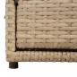 Preview: Gartenschrank Beige 110x55x60,5 cm Poly Rattan