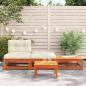 Preview: Gartensofa ohne Armlehnen mit Kissen und Hockern